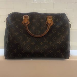 Used Authentic Louis Vuitton Monogram Speedy 30